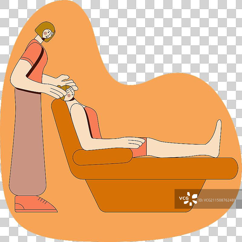 面部按摩SPA设计概念图片素材