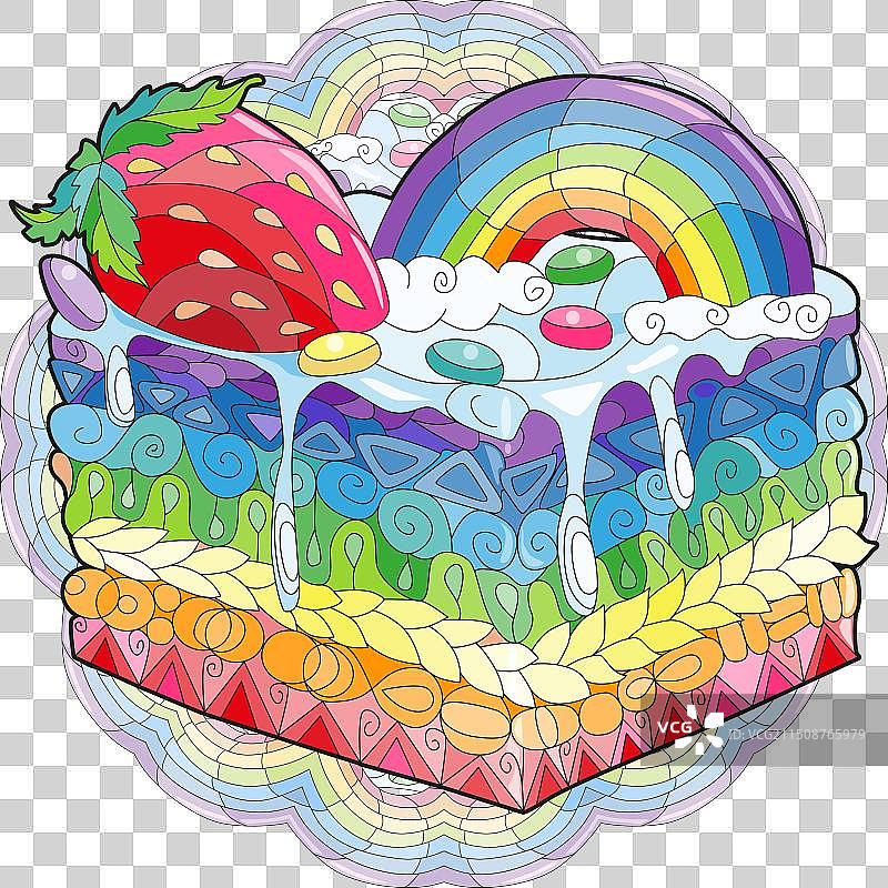 装饰蛋糕圆形图案图片素材