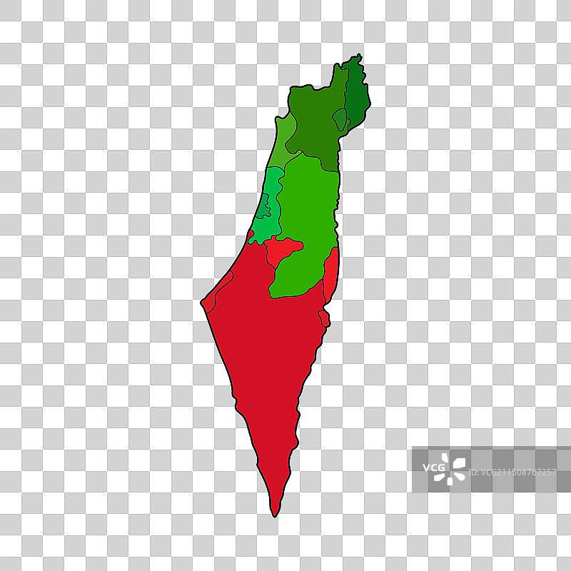 巴勒斯坦地图图标图片素材