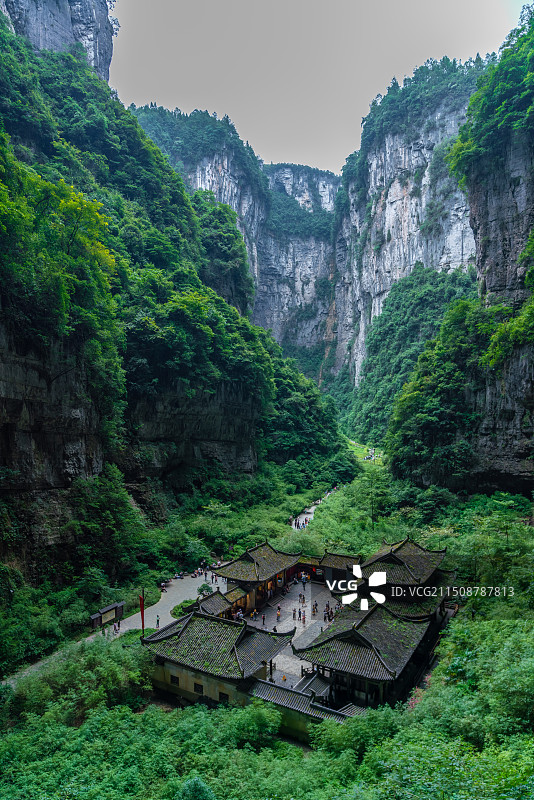 重庆武隆天坑天生三桥图片素材