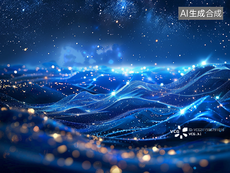 【AI数字艺术】浩瀚的银河星云宇宙背景图片素材