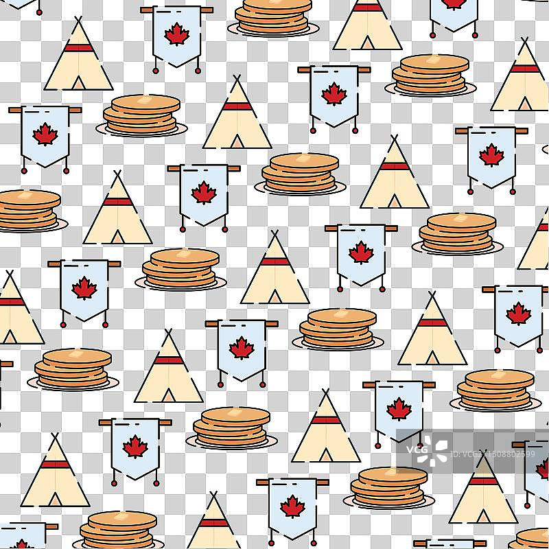 加拿大图标图案背景图片素材