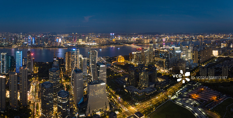 杭州钱江新城都市风光图片素材