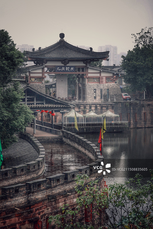 广安神龙山巴人石头城图片素材