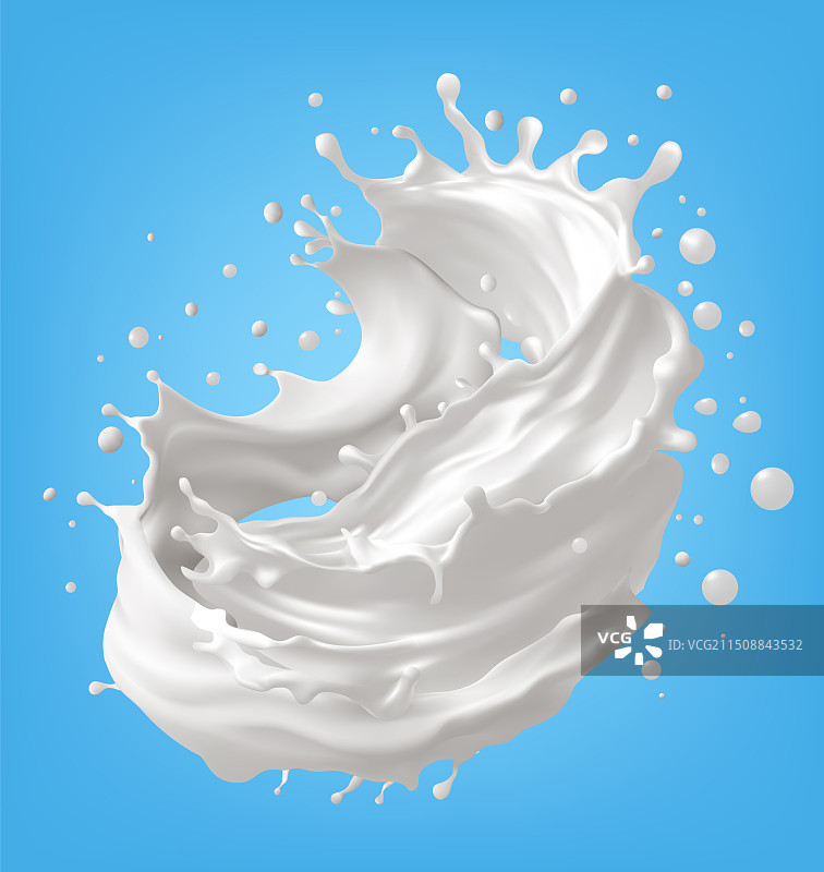 奶油液体飞溅水滴图片素材