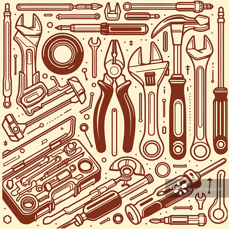 复古色彩包装牛皮纸图片素材