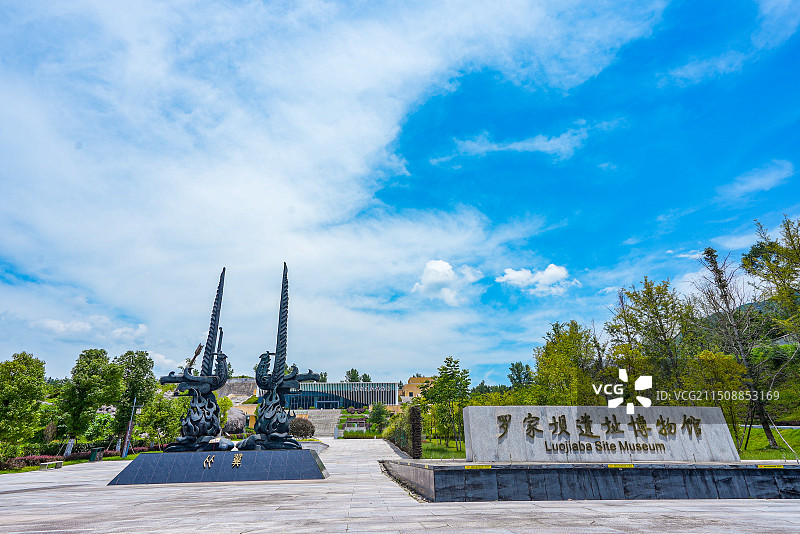 达州宣汉罗家坝遗址博物馆图片素材