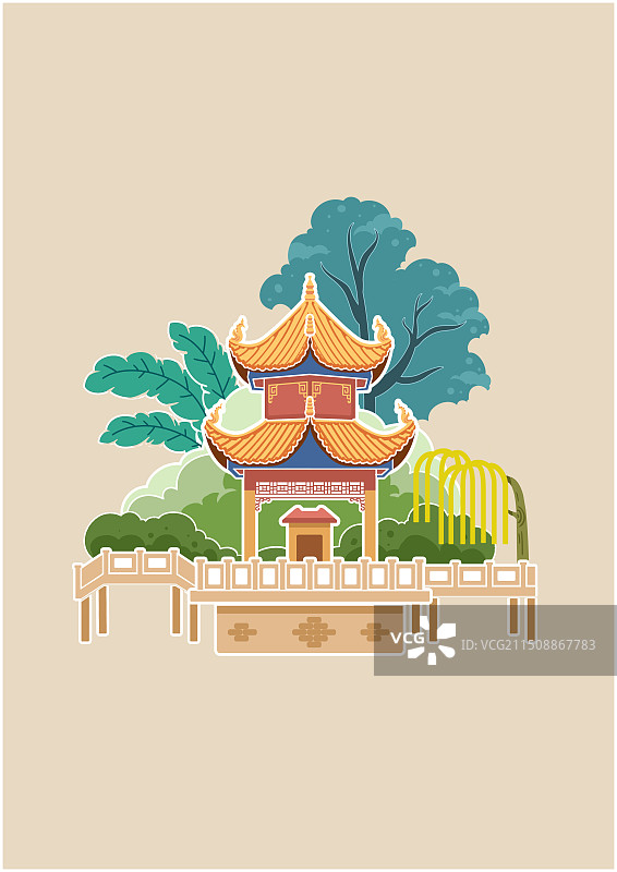 岳王亭图片素材