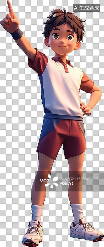 【AI数字艺术】赢得第一名的男生图片素材