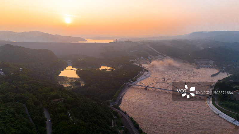 洛阳黄河小浪底水库图片素材