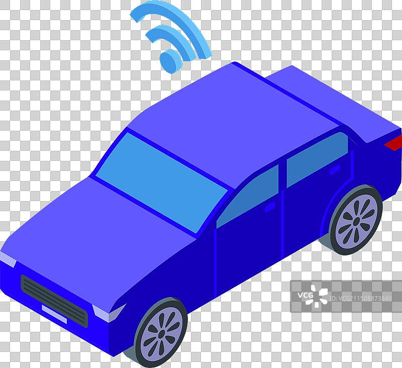 具备无线连接的2.5D智能汽车图片素材