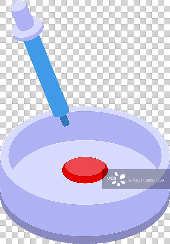 2.5D带样本注射的培养皿图片素材