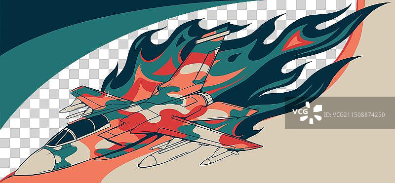 背景上的军用战斗机图片素材