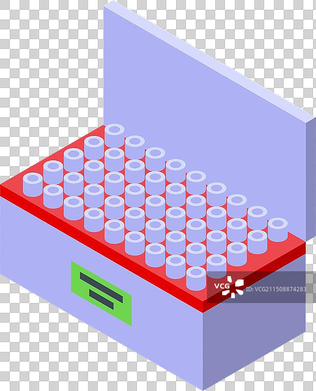 实验室2.5D医学试管套装图片素材