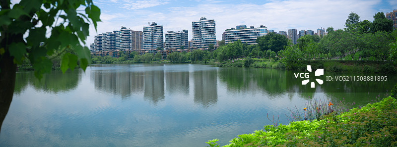 眉山仁寿城市湿地公园图片素材