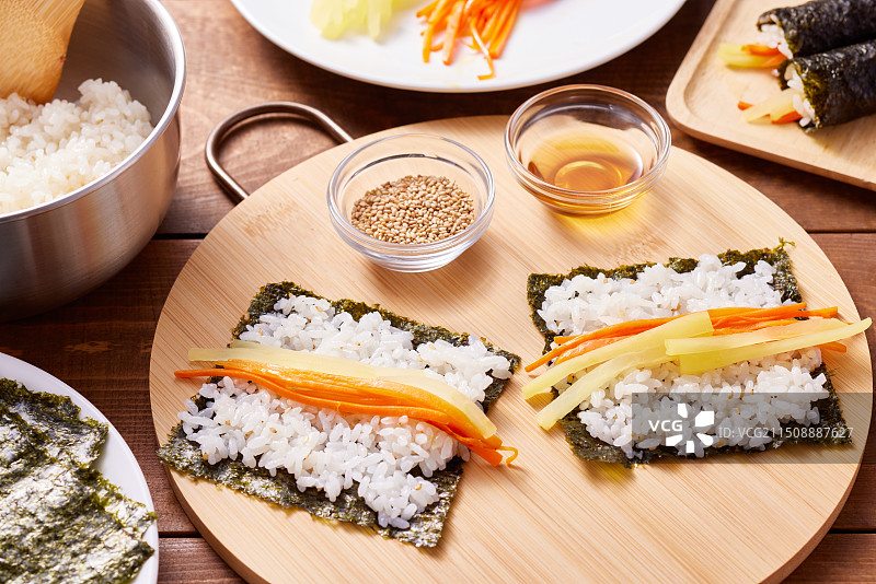 韩式紫菜包饭图片素材