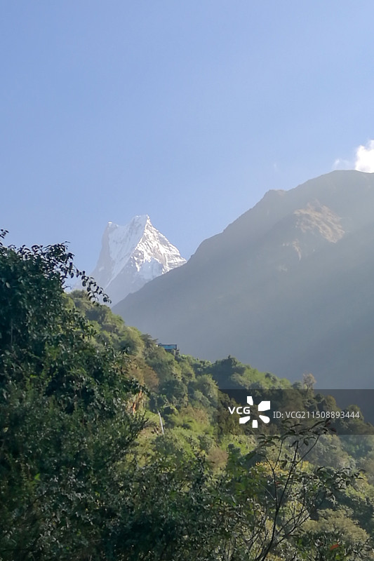 尼泊尔雪山风光图片素材