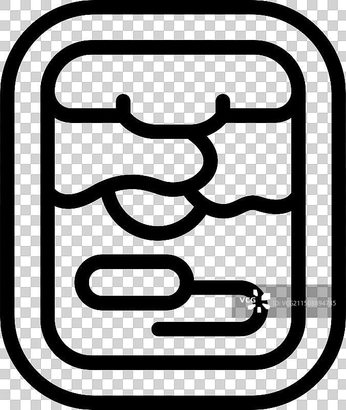 黑白药用泡罩包装图标图片素材