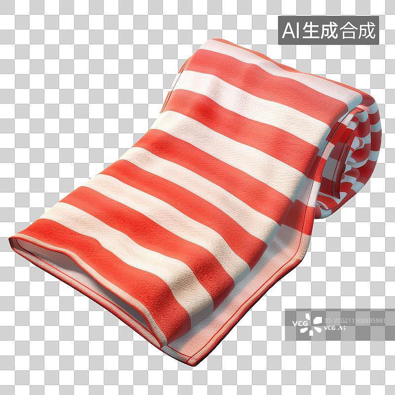 【AI数字艺术】3D渲染彩色毛巾图片素材