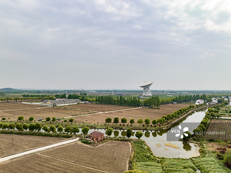 航拍上海天马望远镜图片素材