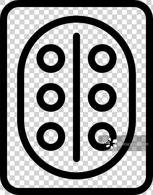 黑白缝纫按钮图标图片素材