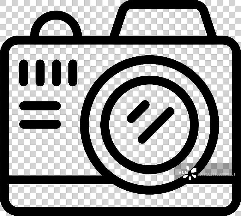 相机的黑白数码照片图片素材