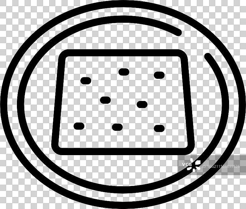 饼干或薄脆饼干图标图片素材