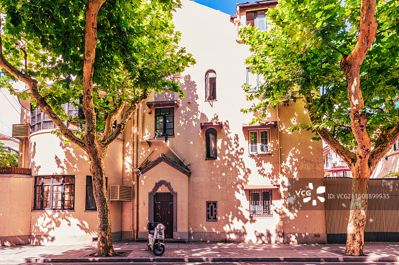 衡复风貌区清晨风景图片素材