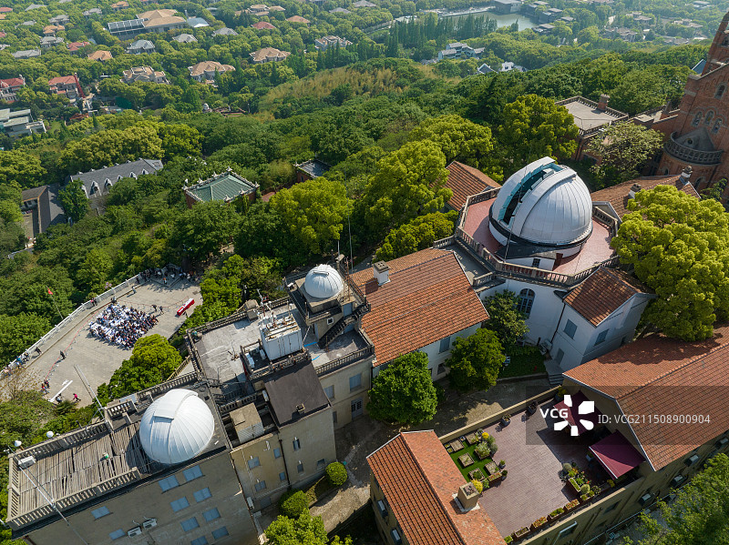 航拍上海佘山国家森林公园图片素材