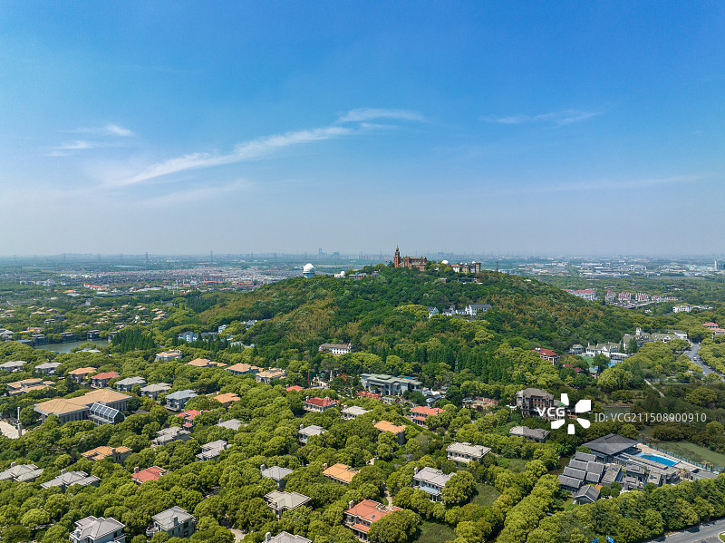 航拍上海佘山国家森林公园图片素材