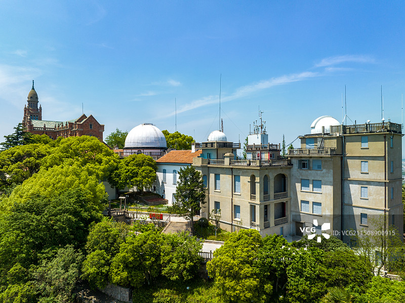 航拍上海佘山国家森林公园图片素材