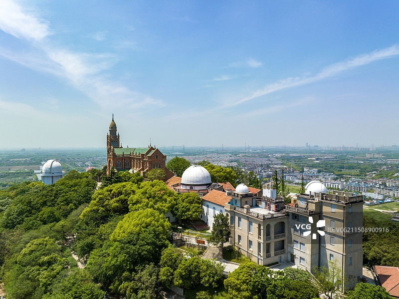 航拍上海佘山国家森林公园图片素材