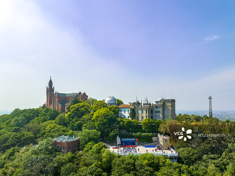 航拍上海佘山国家森林公园图片素材