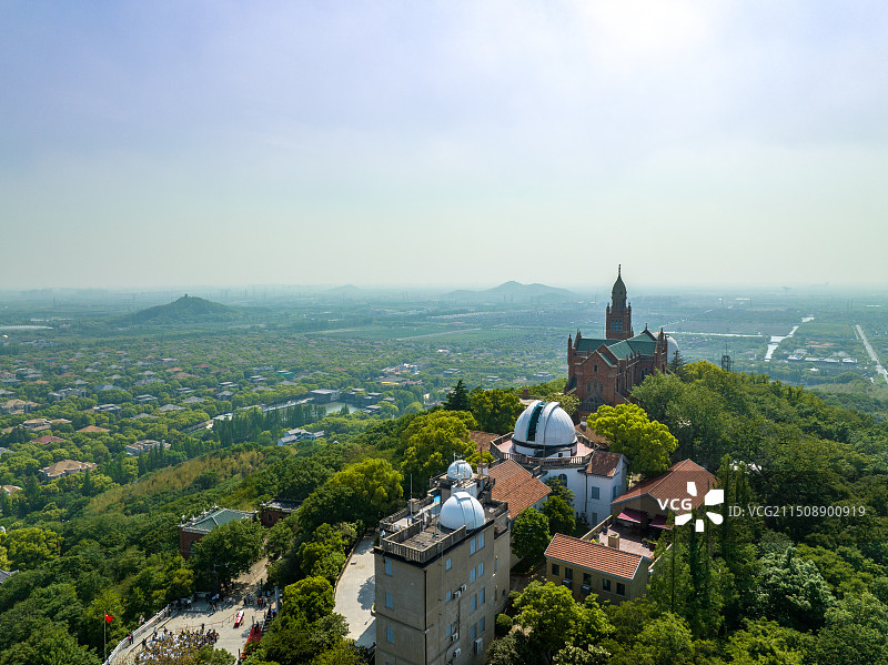 航拍上海佘山国家森林公园图片素材