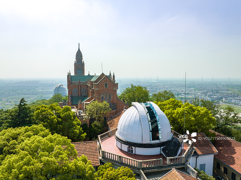 航拍上海佘山国家森林公园图片素材