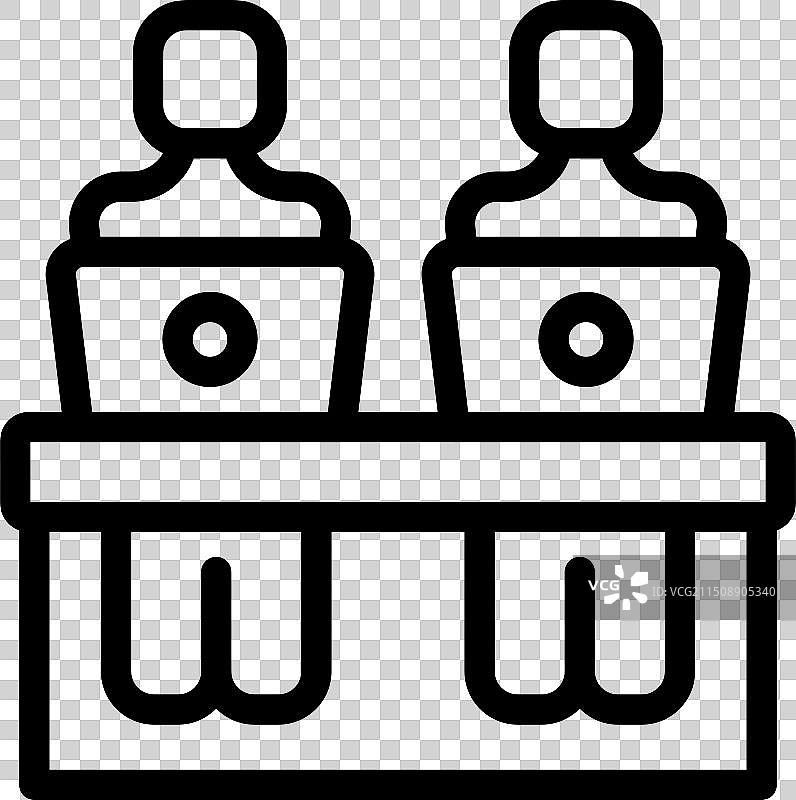 公开演讲图标讲台和扬声器图片素材