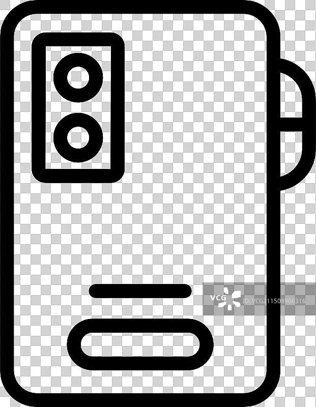 现代热水器线性图标图片素材