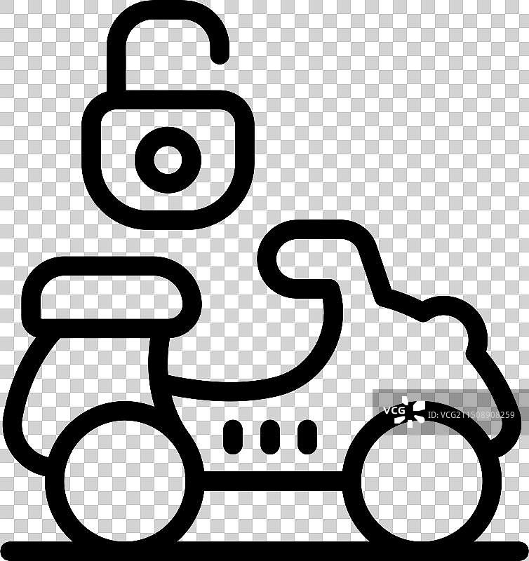 卡通机器人骑玩具车图片素材