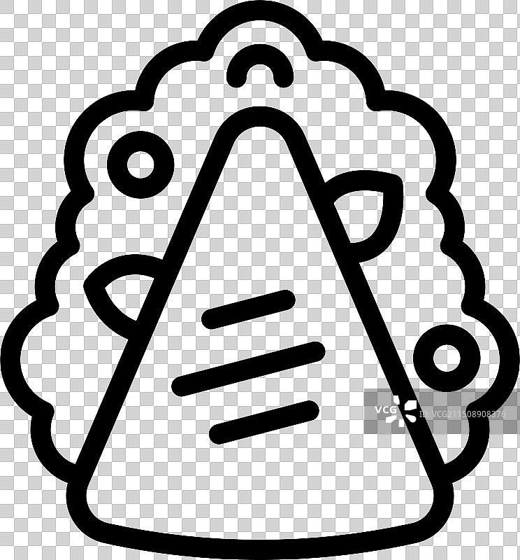 简约三角形线条图标图片素材