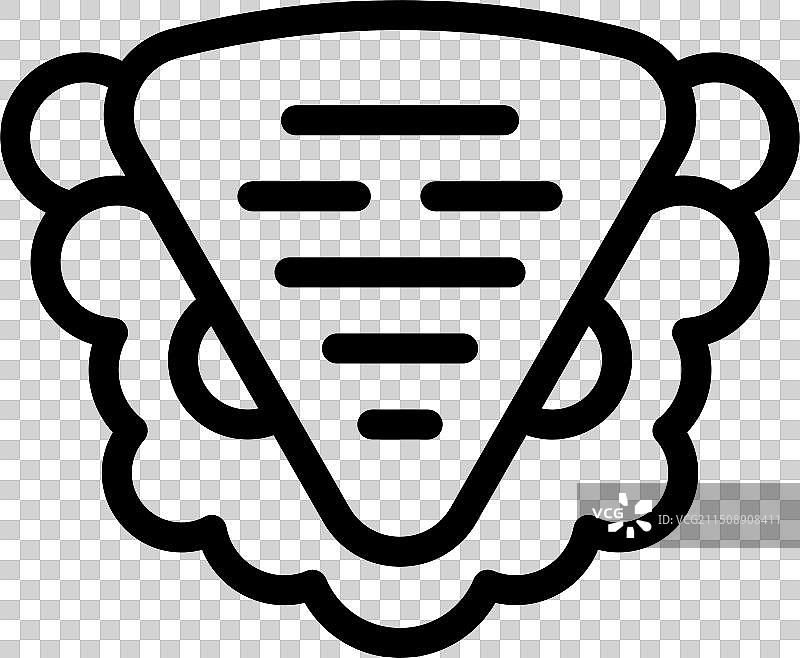 黑白贝壳图标图片素材