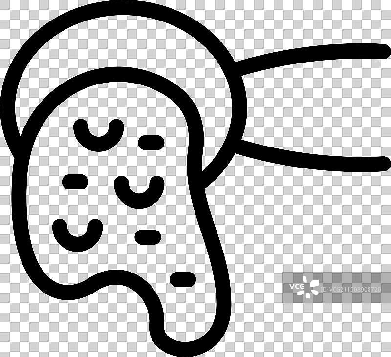 黑白披萨切片图标图片素材