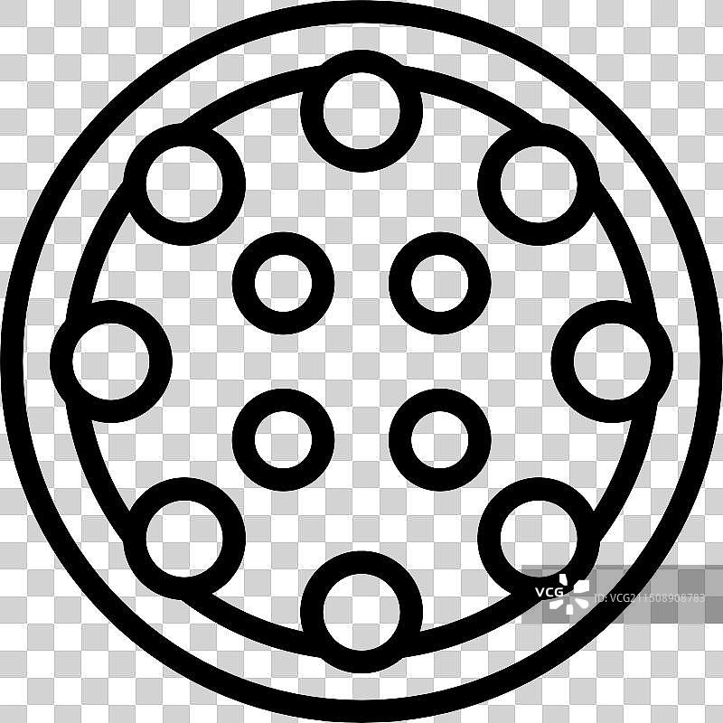 简约意大利辣香肠披萨图片素材