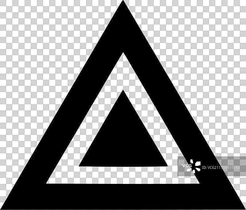 高品质三角形Logo，适用于T恤图片素材