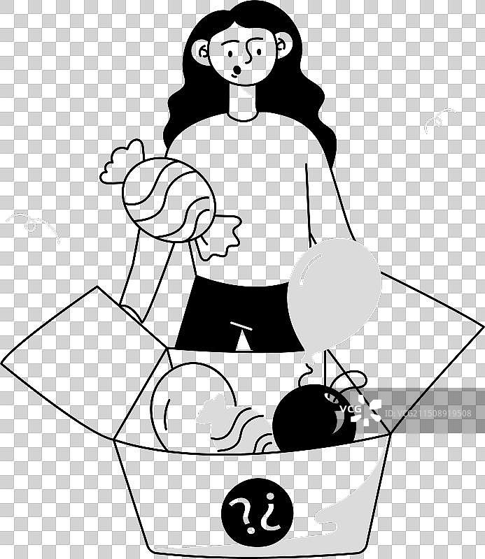 派对庆典涂鸦迷你素材图片素材