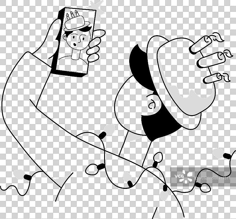 派对庆典涂鸦迷你素材图片素材