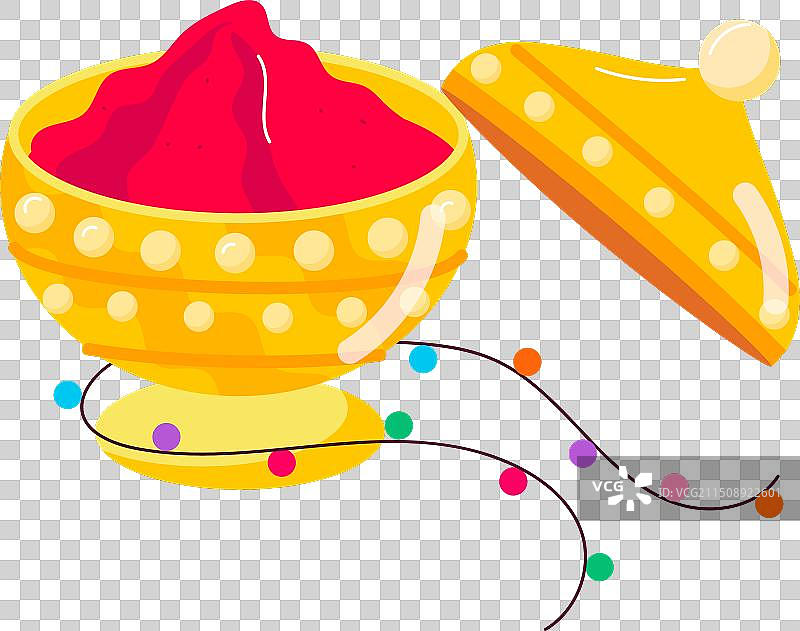 拉克沙·班丹节扁平贴纸图片素材