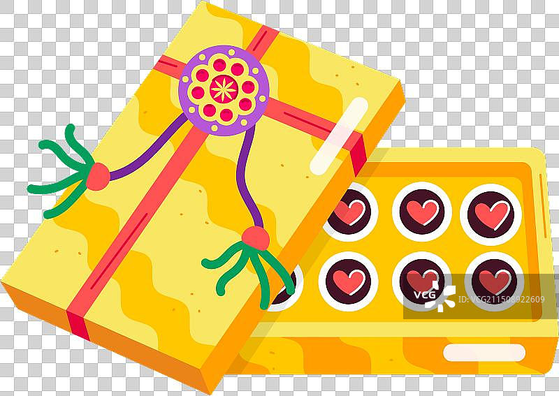 拉克沙·班丹节扁平贴纸图片素材