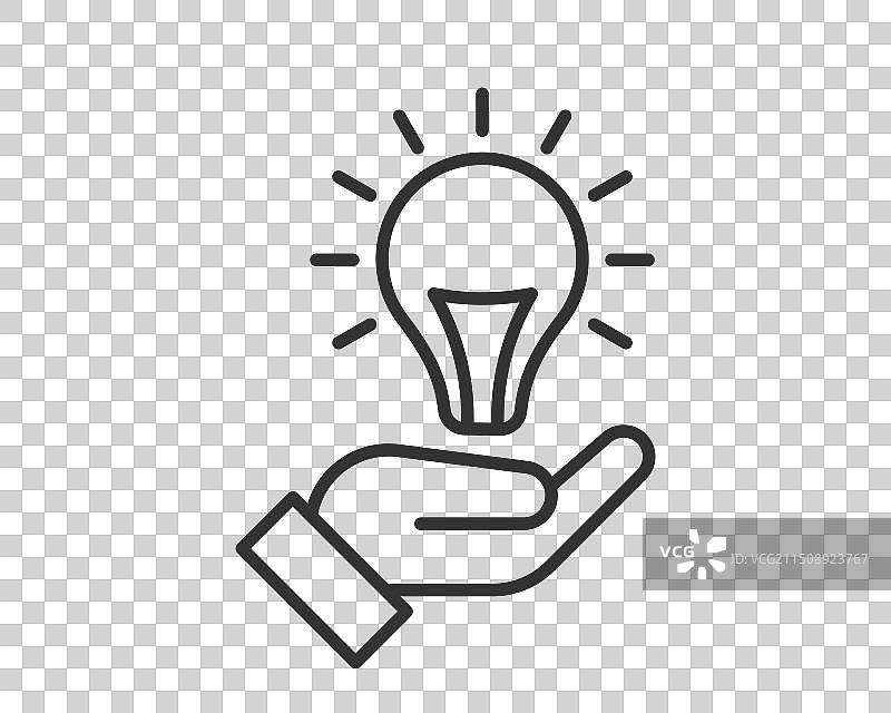 调光器图标线性潮流设计图片素材