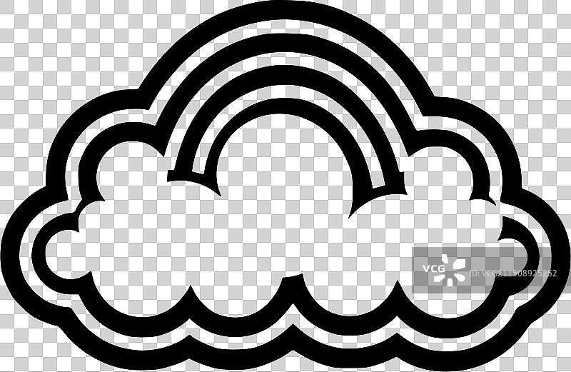 云朵极简扁平风logo图片素材