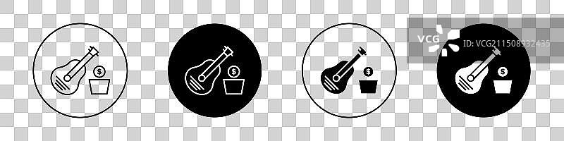 街头表演图标图片素材